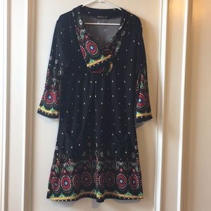 Black pattern dress